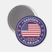 Gadsden, Alabama Magneet (Voorkant / Achterkant)