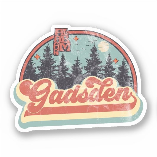Gadsden, Alabama Sticker (Voorkant)