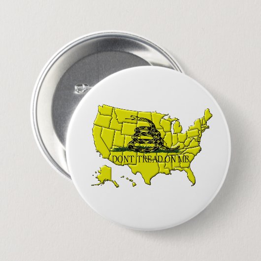Gadsden America Button (Voorkant /achterkant)