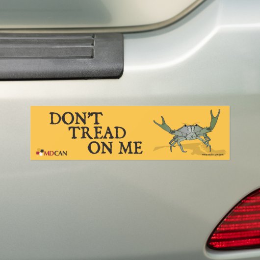 Gadsden Crab Bumpersticker (Op auto)