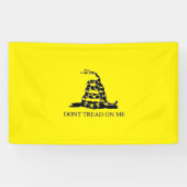Gadsden 'DON'T TREAD ON ME' College Dorm Spandoek (Horizontaal)