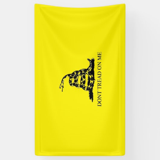 Gadsden 'DON'T TREAD ON ME' College Dorm Spandoek (Verticaal)