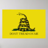 Gadsden (Dont Tread On Me) Vlag canvasmatte Poster (Voorkant)