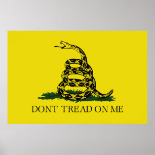 Gadsden (Dont Tread On Me) Vlag canvasmatte Poster