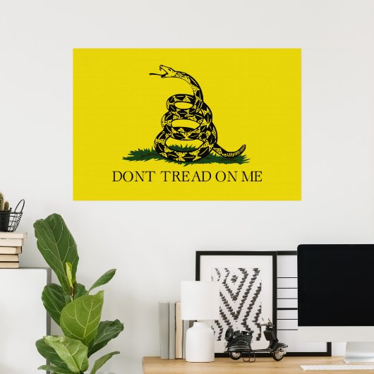 Gadsden (Dont Tread On Me) Vlag canvasmatte Poster (Thuiskantoor)