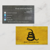 Gadsden Flad  Visitekaartje (Voorkant / Achterkant)