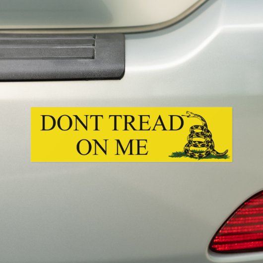 Gadsden_flag 11in Bumper2 Bumpersticker (Op auto)
