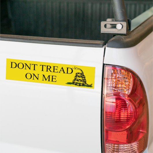 Gadsden_flag 11in Bumper2 Bumpersticker (Op Truck)