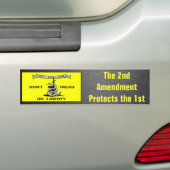 Gadsden Flag 2e wijziging Politiek Bumpersticker (Op auto)