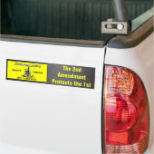 Gadsden Flag 2e wijziging Politiek Bumpersticker (Op Truck)