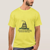Gadsden Flag Betekenis verdedigd T-shirt (Voorkant)