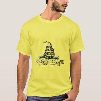 Gadsden Flag Betekenis verdedigd T-shirt