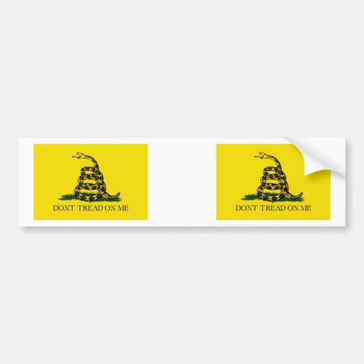 Gadsden Flag Bumpersticker (Voorkant)