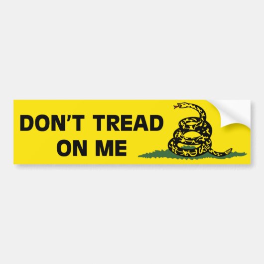 Gadsden Flag Bumpersticker (Voorkant)
