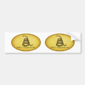 Gadsden Flag Bumpersticker 2 ovaal (Voorkant)