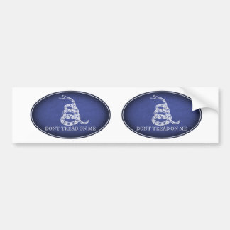 Gadsden Flag Bumpersticker 2 ovaal