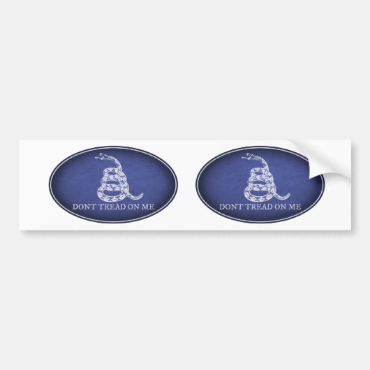 Gadsden Flag Bumpersticker 2 ovaal (Voorkant)