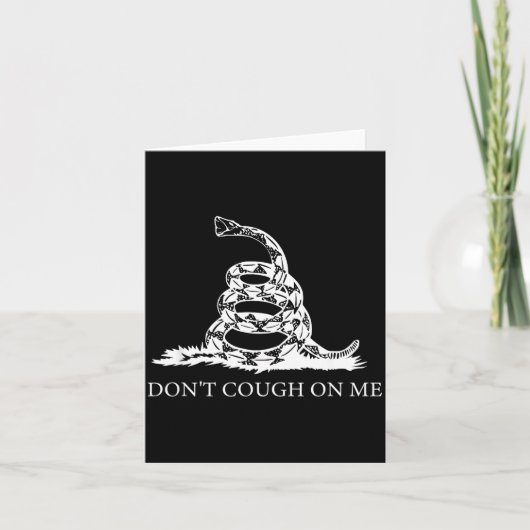 Gadsden Flag Dont Tread Don't Cough On Me Social D Kaart (Voorkant)