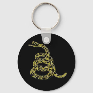 Gadsden Flag, Dont Tread On ME, Black Sleutelhanger