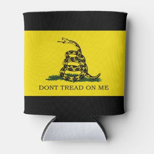 Gadsden Flag - Dont Tread Op Mij - Drink Coozie (Voorkant)