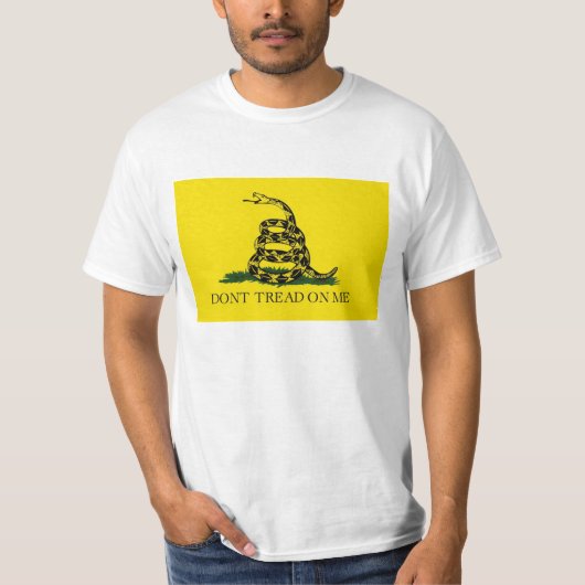 Gadsden Flag Dont Tread over me T-shirt (Voorkant)