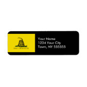 Gadsden Flag Etiket (Voorkant)