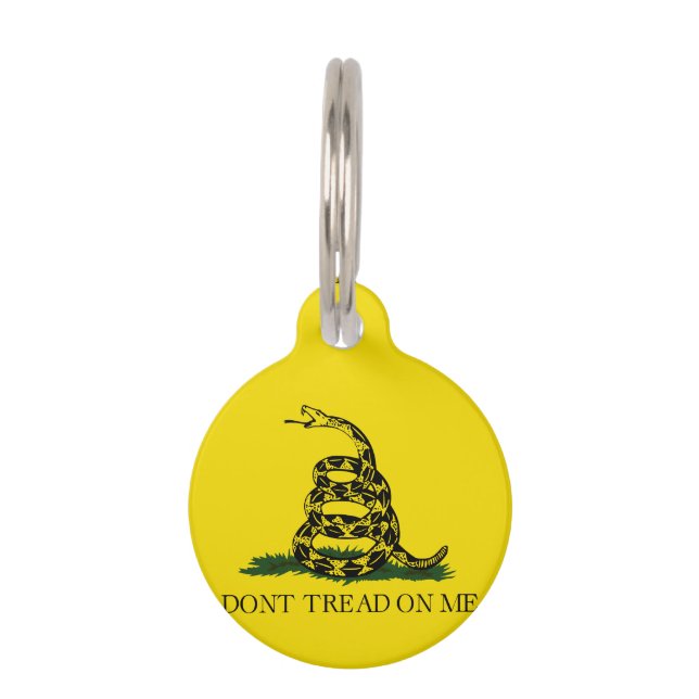Gadsden Flag Huisdierpenning (Achterkant)