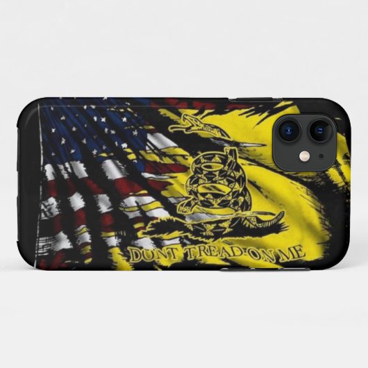 Gadsden Flag iPhone Case (Achterkant (horizontaal))