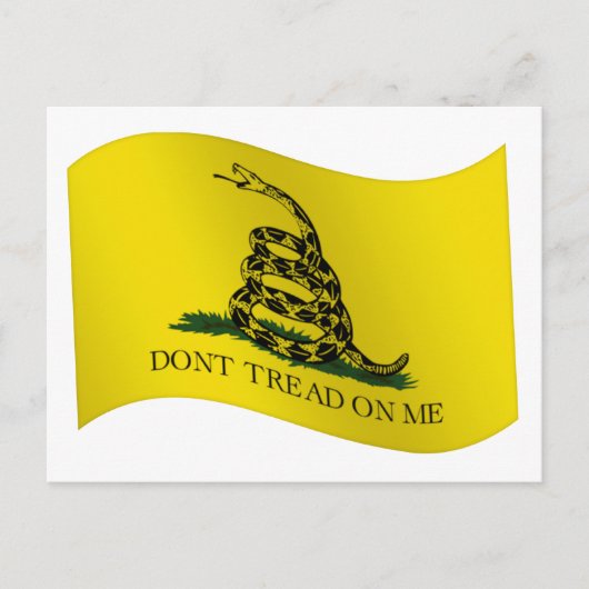 Gadsden Flag, kijk niet naar me. Briefkaart (Voorkant)