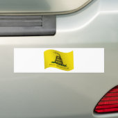 Gadsden Flag, kijk niet naar me. Bumpersticker (Op auto)