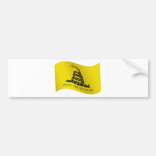 Gadsden Flag, kijk niet naar me. Bumpersticker (Voorkant)