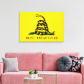 Gadsden Flag (niet op mij lezen) (Amerikaanse slan Canvas Afdruk (Insitu (Woonkamer))