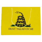 Gadsden Flag (niet op mij lezen) (Amerikaanse slan Groot Cadeauzakje (Voorkant)
