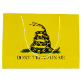 Gadsden Flag (niet op mij lezen) (Amerikaanse slan Groot Cadeauzakje (Achterkant)
