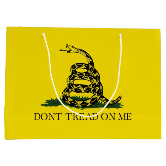 Gadsden Flag (niet op mij lezen) (Amerikaanse slan Groot Cadeauzakje (Achterkant)