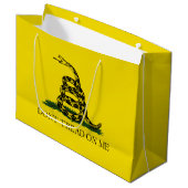 Gadsden Flag (niet op mij lezen) (Amerikaanse slan Groot Cadeauzakje (Voorkant Gekanteld)