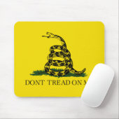 Gadsden Flag (niet op mij lezen) (Amerikaanse slan Muismat (Met muis)