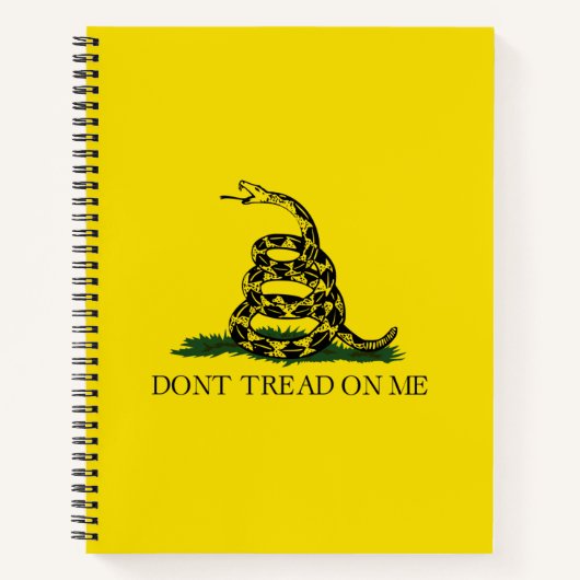 Gadsden Flag (niet op mij lezen) (Amerikaanse slan Notitieboek (Voorkant)