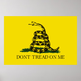 Gadsden Flag (niet op mij lezen) (Amerikaanse slan Poster