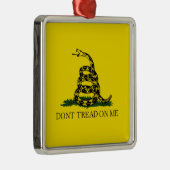 Gadsden Flag (niet op mij lezen) Cera Metalen Ornament (Rechts)