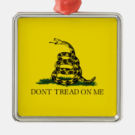 Gadsden Flag (niet op mij lezen) Cera Metalen Ornament