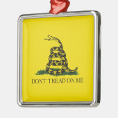 Gadsden Flag (niet op mij lezen) Cera Metalen Ornament (Links)