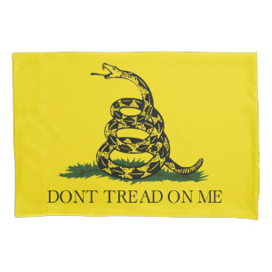 Gadsden Flag (niet op mij lezen) (slangenvlag) pil Kussensloop