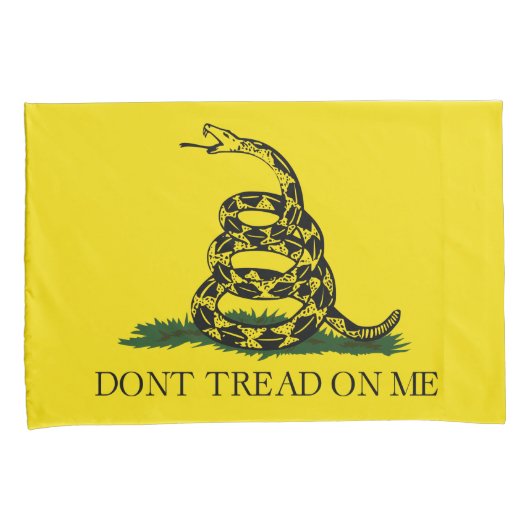 Gadsden Flag (niet op mij lezen) (slangenvlag) pil Kussensloop (Voorkant-Rechts)