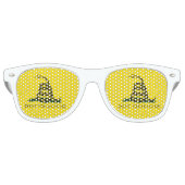 Gadsden Flag - Niet op mij trappen - Gekolelde sla Retro Zonnebril (Voorkant)