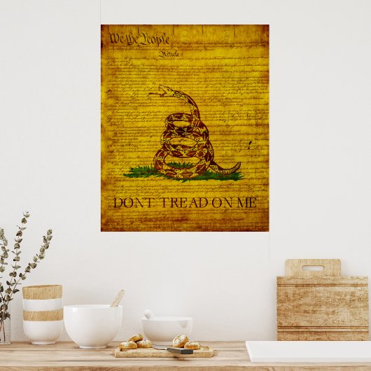 Gadsden Flag Poster (Keuken)