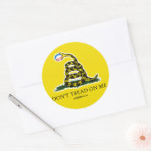 Gadsden Flag Ronde Sticker (Envelop)
