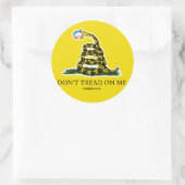 Gadsden Flag Ronde Sticker (Tas)