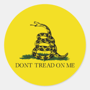 Gadsden Flag Ronde Sticker