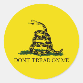 Gadsden Flag Ronde Sticker